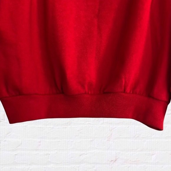 Christmas Sweatshirt Womens Size Medium Red Vintage Bears Crew Neck - Picture 6 of 10